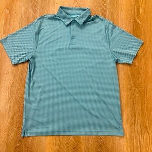 Under Armour Turquoise Golf Polo Mens Large